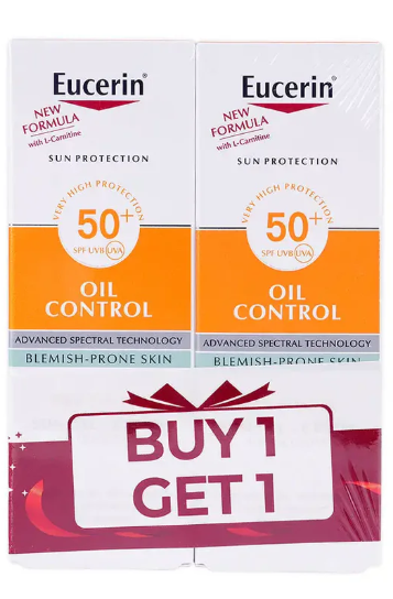 Eucerin Oil Control Spf50+ Sun Gel-Cream 50ml-Dry Touch 1+1